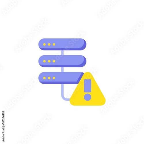 Server error flat icon