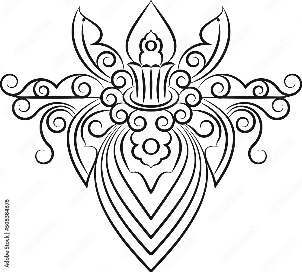 Indian Traditional and Cultural Rangoli, Alpona, Kolam, or Paisley vector line art. Bengal art India. for textile printing, logo, wallpaper Indian Traditional and Cultural Rangoli, Alpona, Kolam, or Paisley vector line art. Bengal art India. for textile printing, logo, wallpaper
