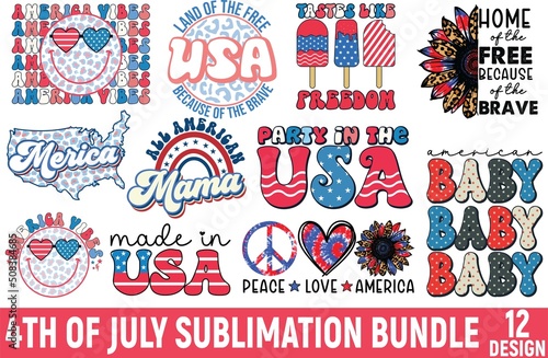 4th of July sublimation bundle