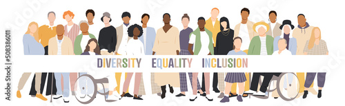 Diversity, Equality, Inclusion banner.	