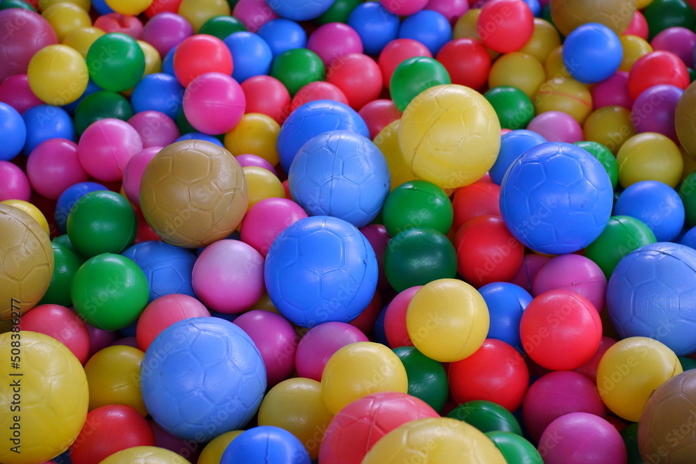 colorful balls in the playground colorful balls in the playground