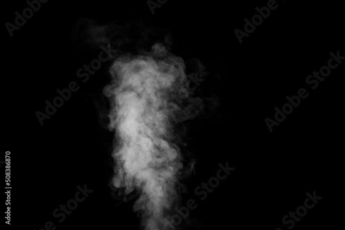 Smoke movement on a black background, smoke background, abstract smoke on a black background. Abstract background fog or smog, design element, layout for collages.