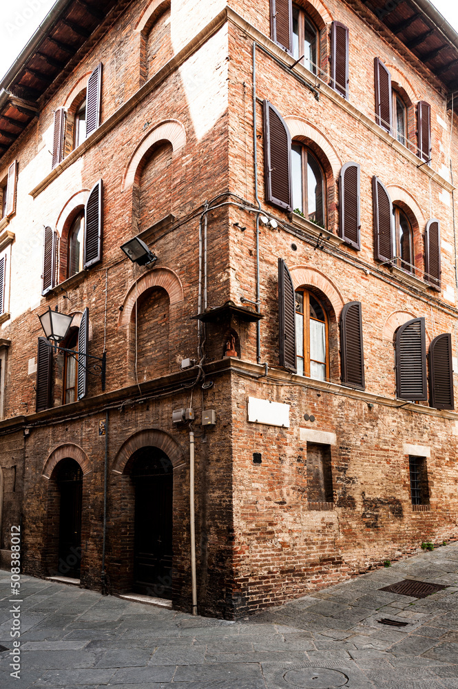 Medieval Italian city of Siena