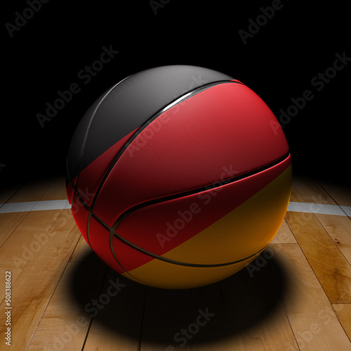 German Basket Ball with Dramatic Light photo