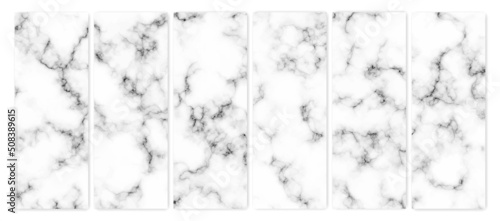 Set of marble texture background