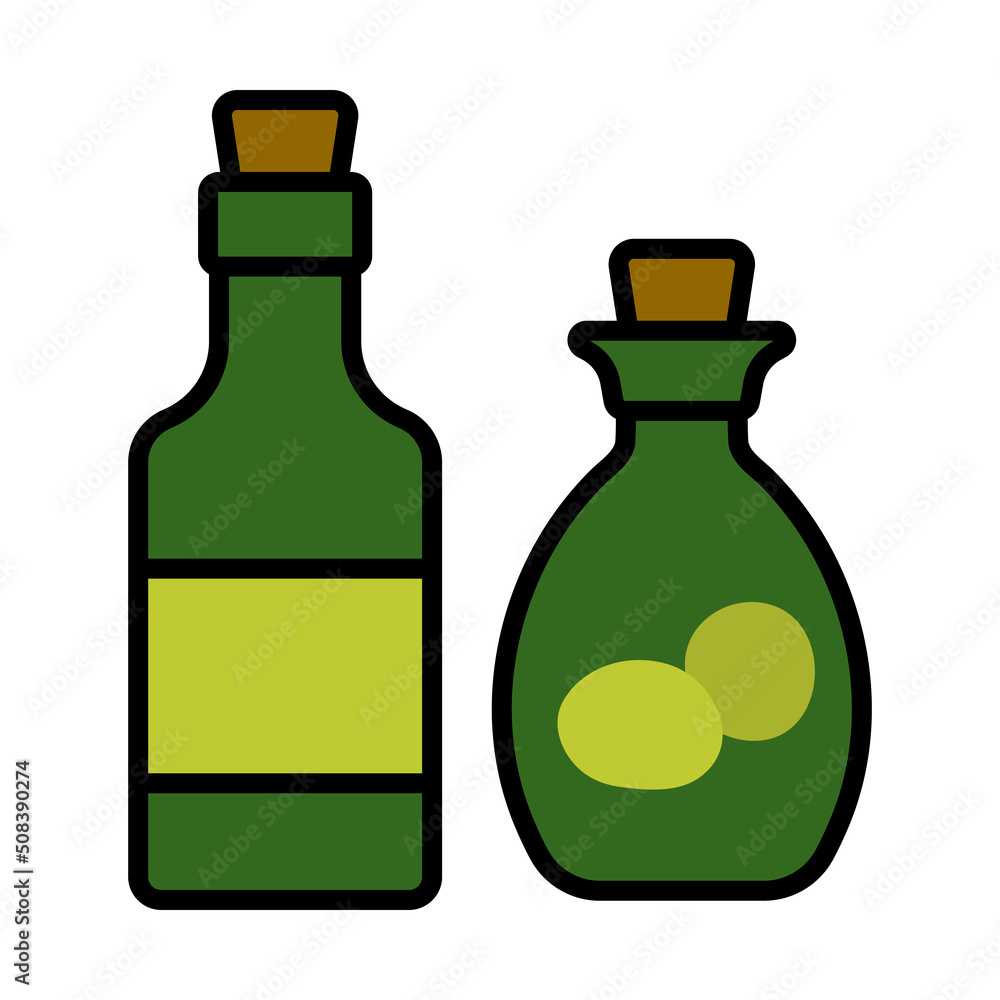 Bottle Of Olive Oil Icon Bottle Of Olive Oil Icon