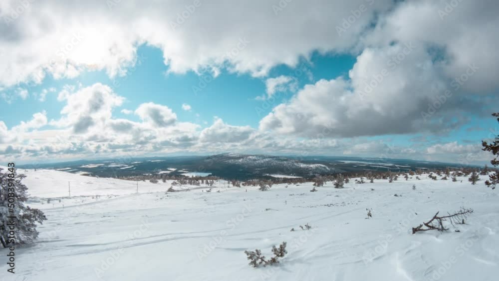 Time lapse video in the hills of Finnish Lapland. Time lapse video in the hills of Finnish Lapland.