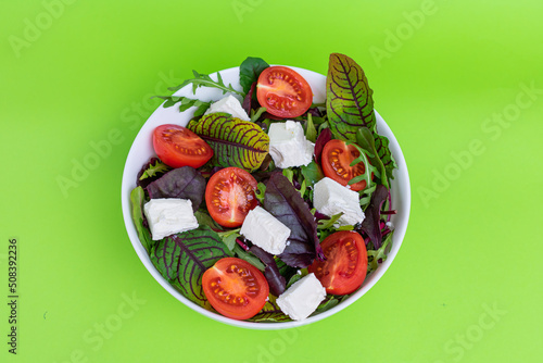 Fresh lettuce. Salad in a bowl