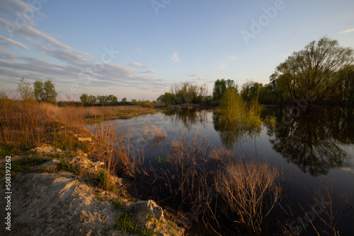 landscape with lake