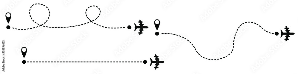 Air flight icon vector set. Tourism and travel illustration sign collection. waypoint symbol or logo. Air flight icon vector set. Tourism and travel illustration sign collection. waypoint symbol or logo.