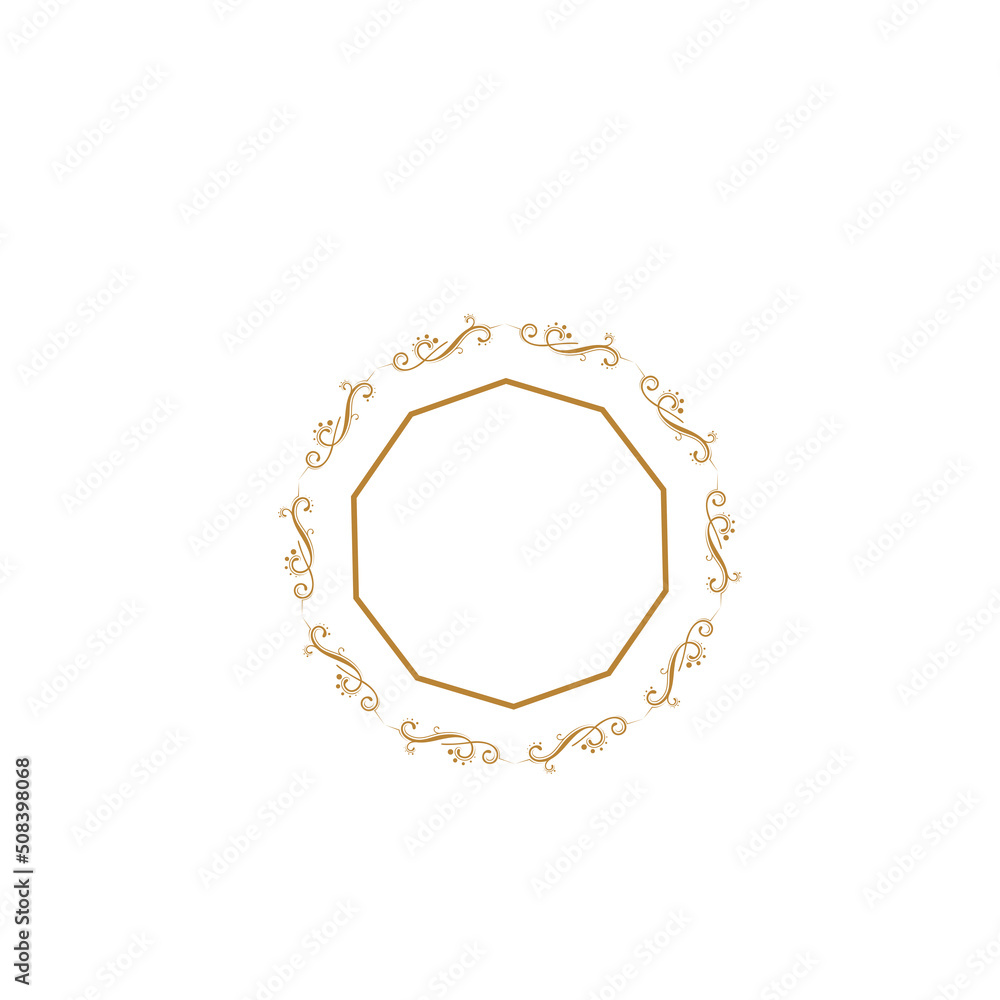 geometric frame abstract logo design 25