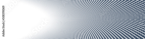 Dotted vector abstract background, light grey dots in perspective flow, dotty texture abstraction, big data technology image, cool backdrop.