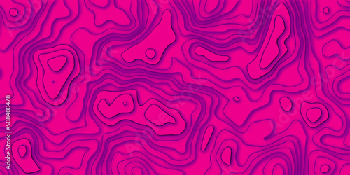 Sand Seamless Topographic Landscape Background. Wavy Relief Illustration Texture.Abstract background with waves. Abstract papercut and multi layer cutout geometric pattern on vector.