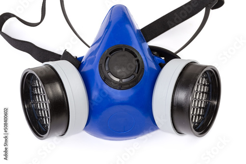 Konstfotografi Half-face elastomeric air-purifying respirator on a white background