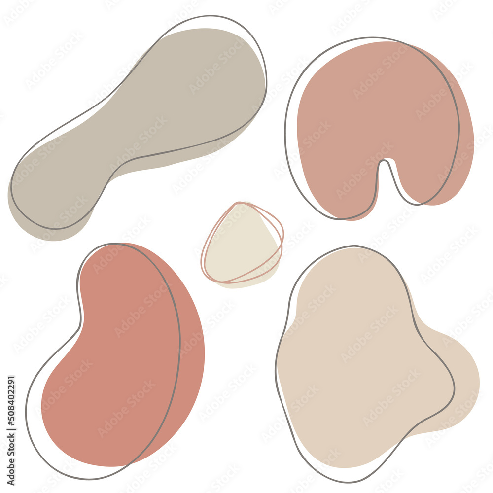 set of modern graphic elements.Abstract blot shape. Liquid organic shape elements set of modern graphic elements.Abstract blot shape. Liquid organic shape elements