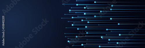 abstract blue technology banner design