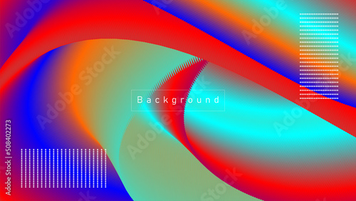 Funky Liquid Wave Banner. Landing Page, Orange, Pink Background. 3d Liquid Clear Vector Background. Neon Color Website Layout. Futuristic Lucid Gradient Wallpaper. Modern Wave Dynamic Movement.