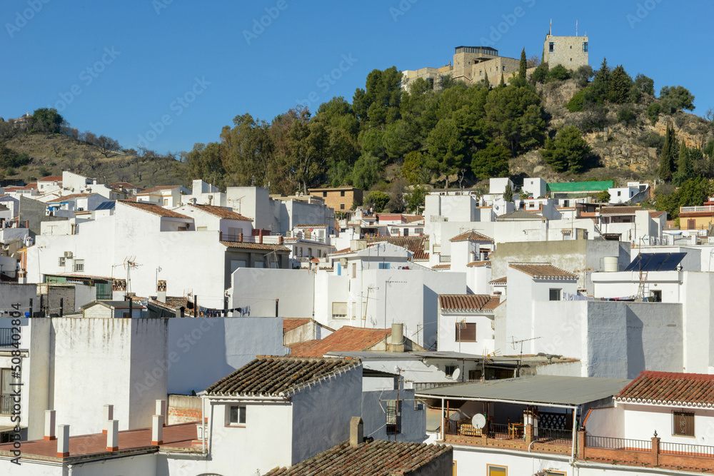 View at the village of Monda on Andalusia, Spain