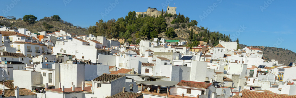 View at the village of Monda on Andalusia, Spain