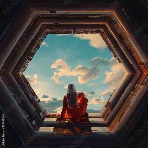 Fototapeta Naklejka Na Ścianę i Meble -  Astronaut spaceship