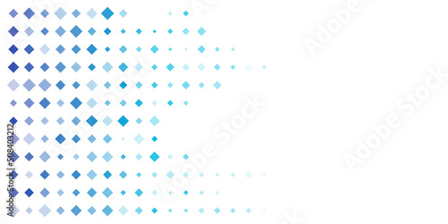 Abstract Colorful Partially Faded Spotted Pattern, Spots with Random Sizes and Changing Shades of Blue Colors - Geometric Mosaic Texture - Generative Art, Vector Background Design