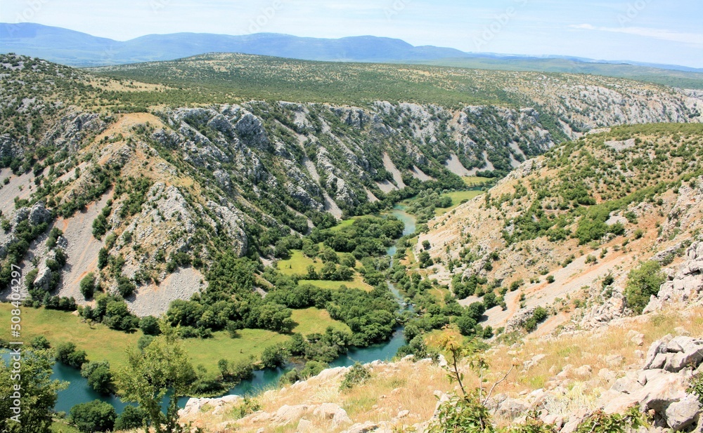 the valley of the lovely Krupa river in Dalmatia,  Croatia