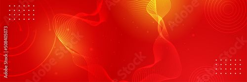 Website header or banner design with abstract geometric background and connecting dots and lines. Global network connection. Digital technology with plexus background and space for your text.