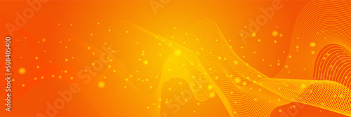 Website header or banner design with abstract geometric background and connecting dots and lines. Global network connection. Digital technology with plexus background and space for your text.