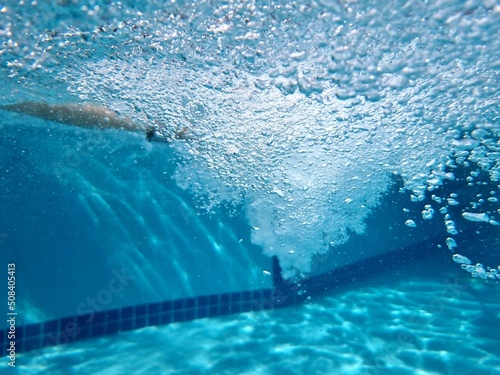 swimming in the pool © Denis