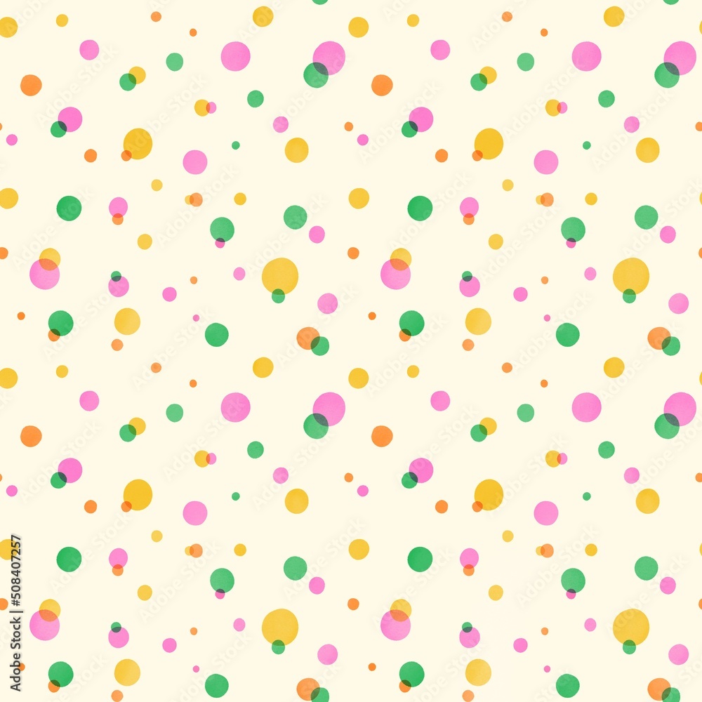 Cute pattern with dots.Perfect design for posters, cards, textile, web pages.