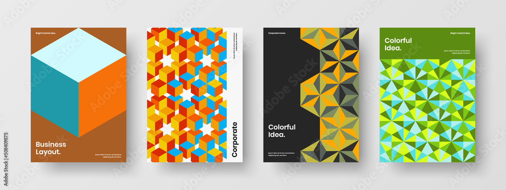 Modern corporate identity vector design template set. Premium mosaic pattern postcard layout collection. Modern corporate identity vector design template set. Premium mosaic pattern postcard layout collection.