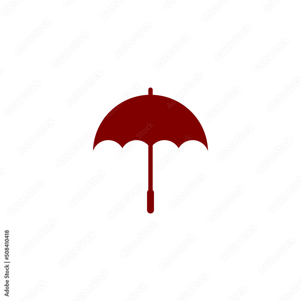 Umbrella icon isolated on white background