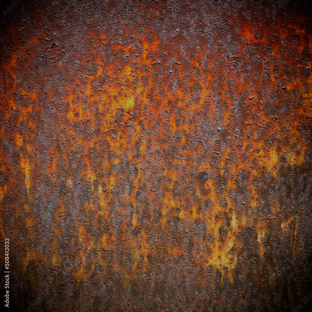 old brown background rusty metal texture corrossion steel and black vignette old brown background rusty metal texture corrossion steel and black vignette
