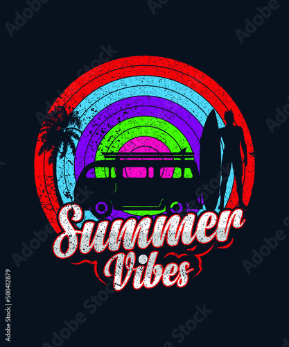 Summer Vibes T-Shirt Design Graphic