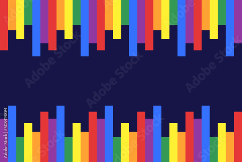 Pride month 2022, 2023, 2024 LGBTQ Pride Flag Colours Rainbow Pride symbol with heart,LGBT, minorities, gays and lesbians sign,logo,icon Background