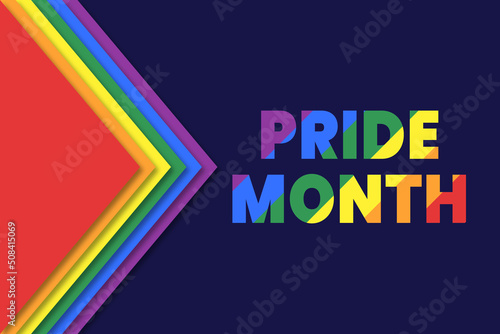 ride month 2022, 2023, 2024 LGBTQ Pride Flag Colours Rainbow Pride symbol with heart,LGBT, minorities, gays and lesbians sign,logo,icon Background
