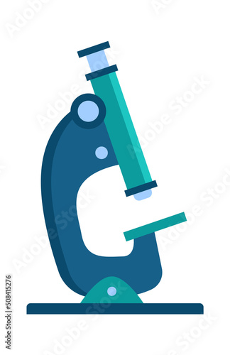 Laboratory microscope Chemistry icon. Vector illustration