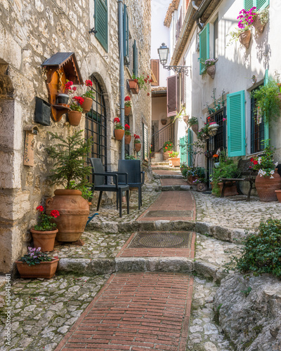 The beautiful village of Veroli, near Frosinone, Lazio, central Italy.