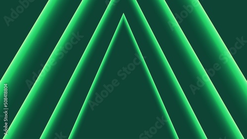 Green light technology neon banner background