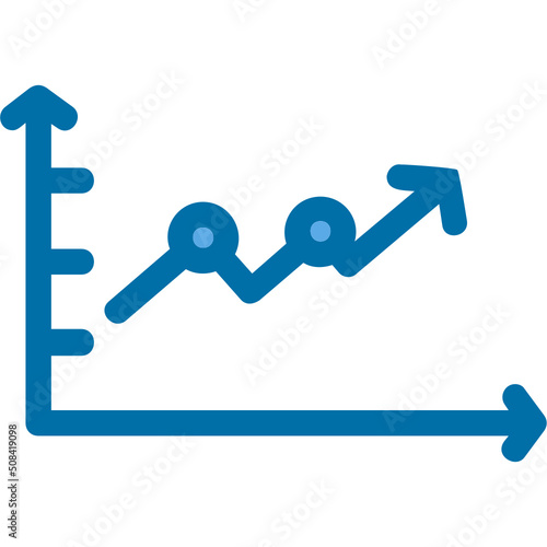 Upward Trend in Graph Icon