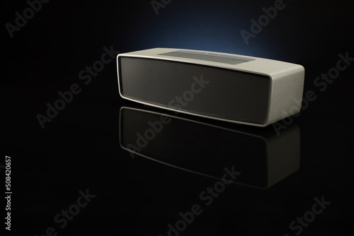 Wallpaper Mural Horizontal sound speaker isolated on black  background. Torontodigital.ca