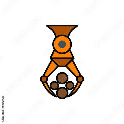 forklift log vector for website symbol icon presentation