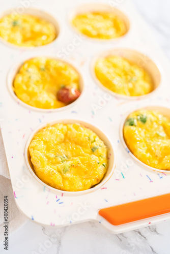 Bacon and cheese egg muffin