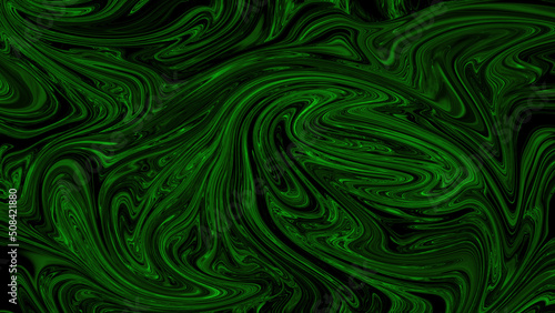 abstract background with green paints. mixing of liquid paints