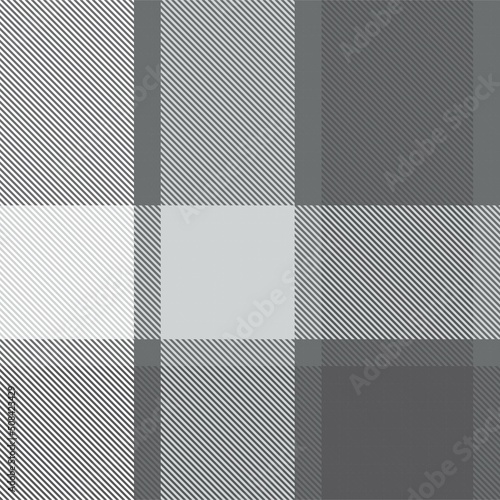 Black and White Asymmetric Plaid textured Seamless Pattern