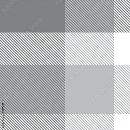 Black and White Asymmetric Plaid textured Seamless Pattern