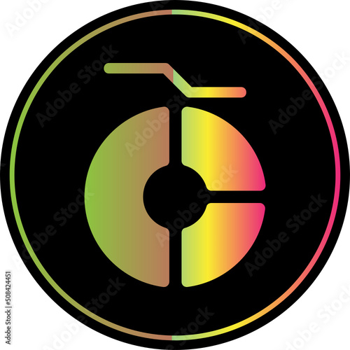 Marked Donut Chart Icon