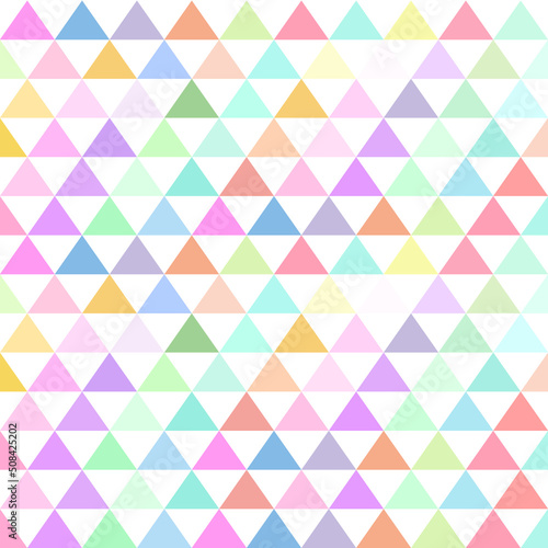 The Colorful seamless geometric triangle pattern