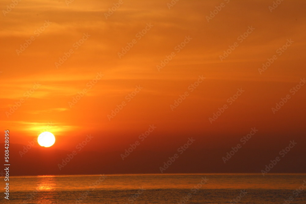 Sunrise. Turkey, coast.