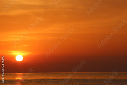 Sunrise. Turkey  coast.